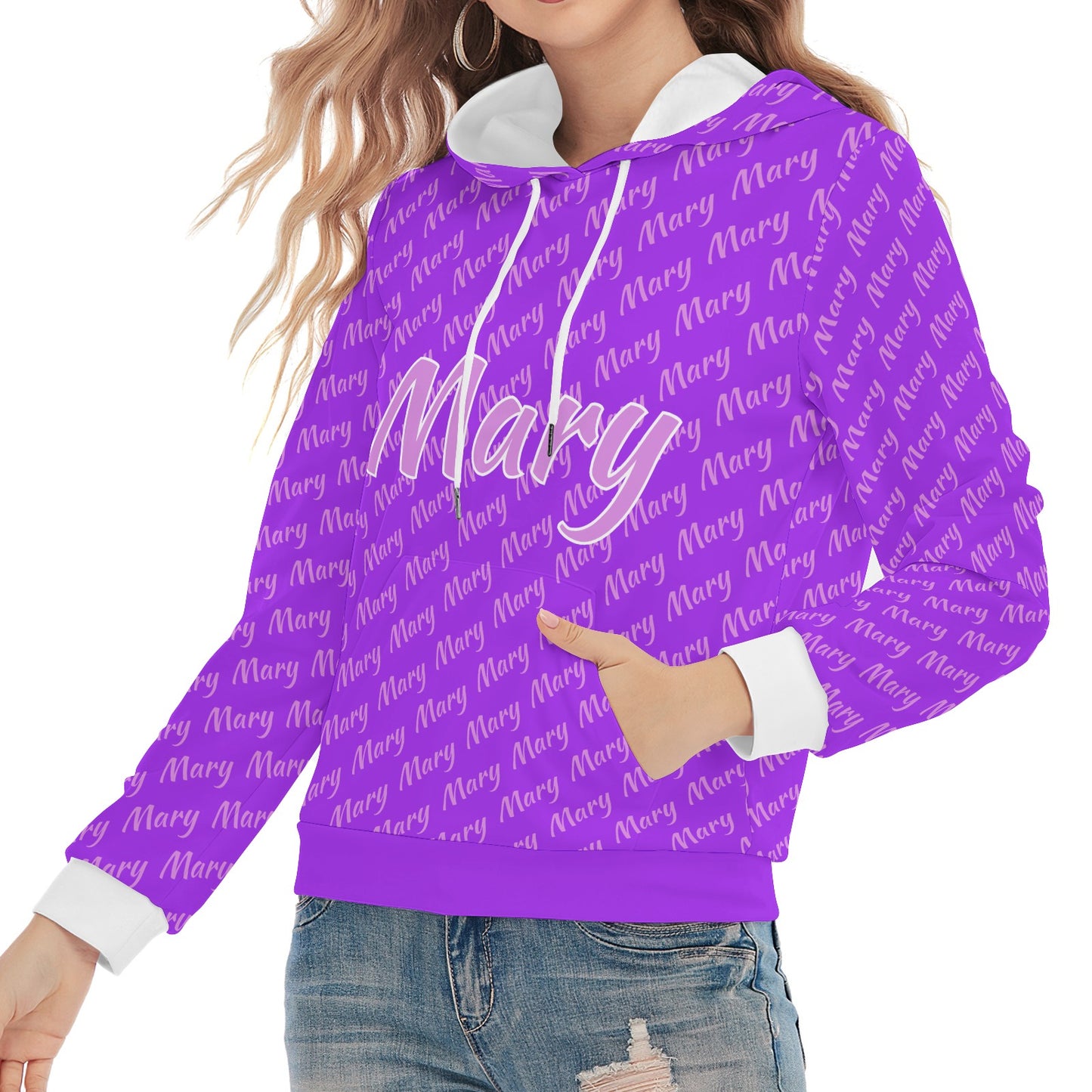 Purple Unisex Heavy Blend Hoodie Custom Hoodie Design Your Own Personalized Hoodies for Women