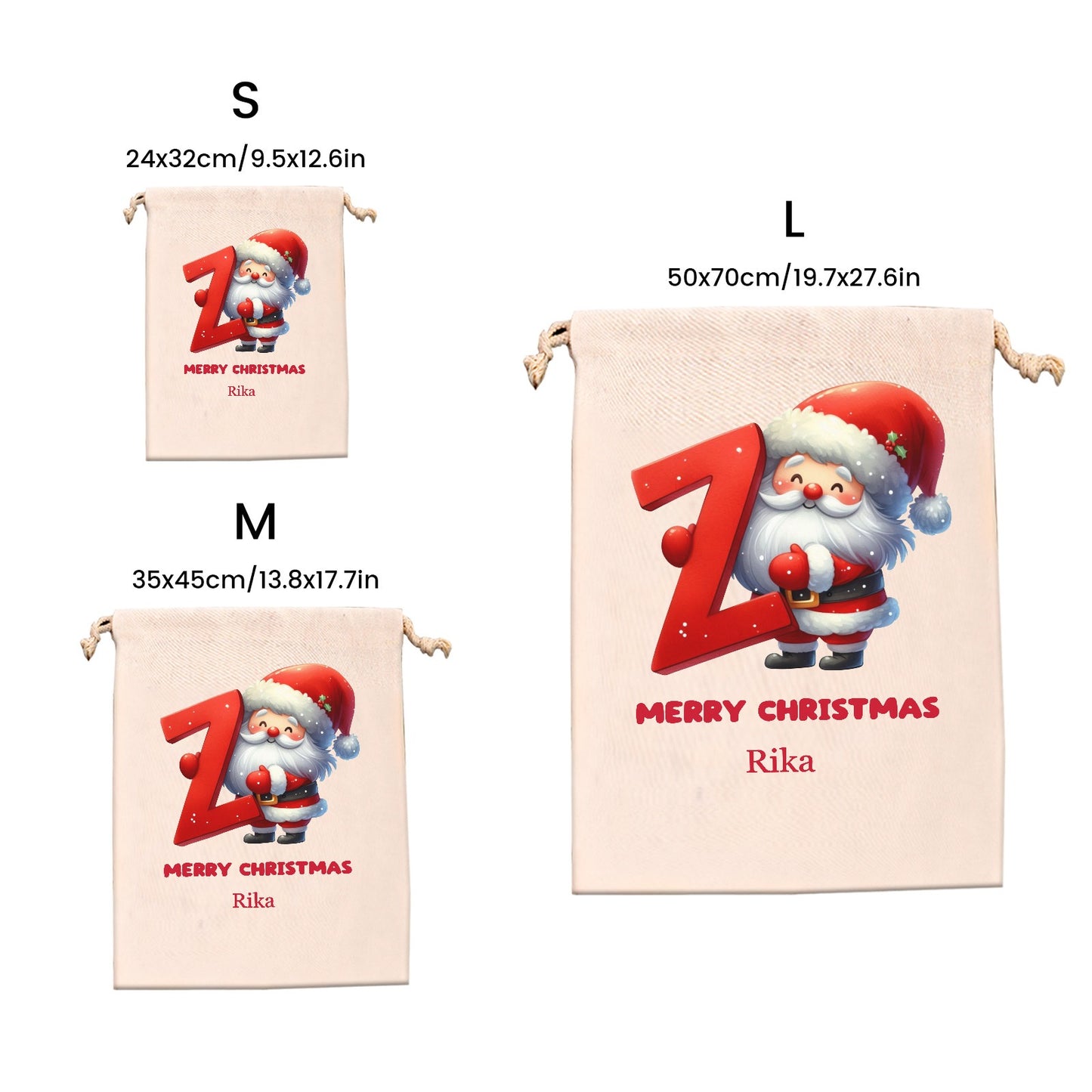 Z Christmas Gift Bag 2024 Christmas Best Gift for Children