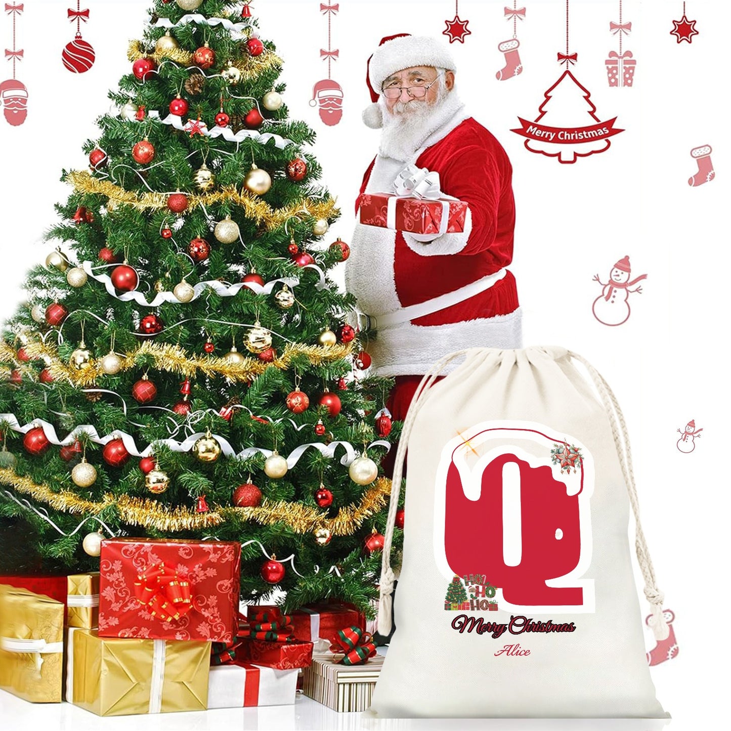 Q1 Christmas Gift Bag 2024 Christmas Best Gift for Children