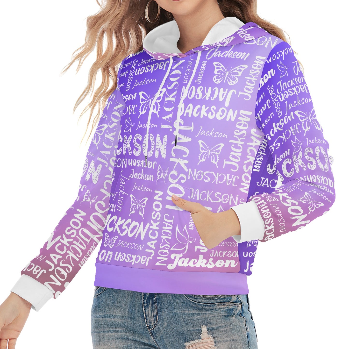 Light Purple Unisex Heavy Blend Hoodie Custom Hoodie Design Your Own Personalized Hoodies for Women