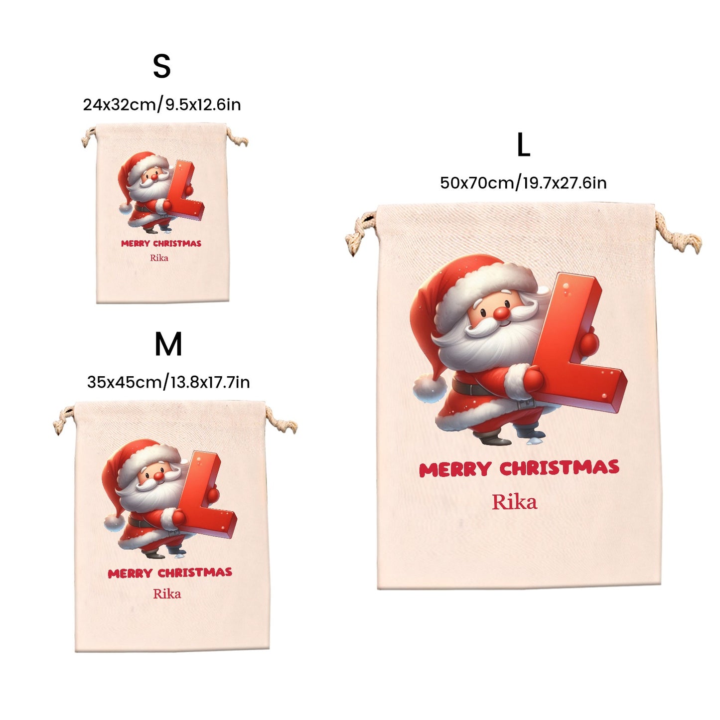 L Christmas Gift Bag 2024 Christmas Best Gift for Children