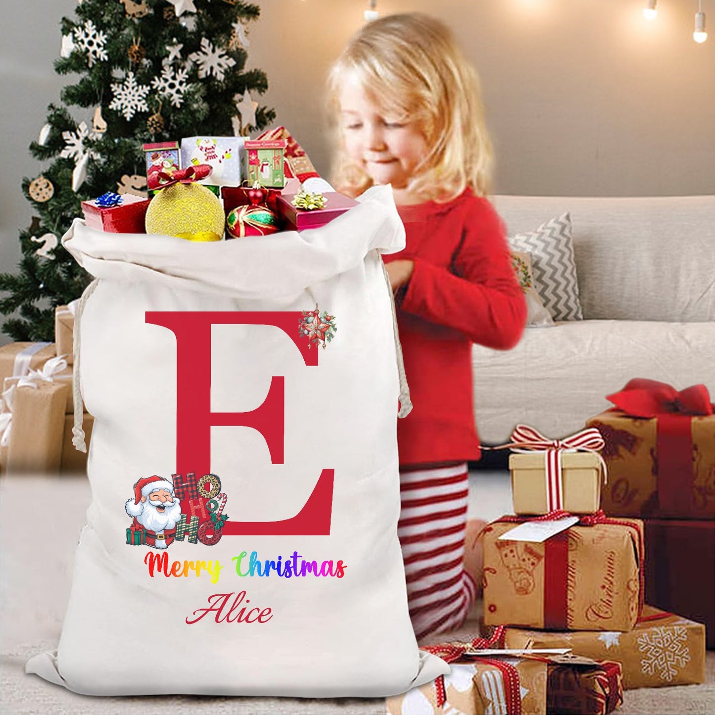 Christmas objects D Christmas Gift Bag 2024 Christmas Best Gift for Children