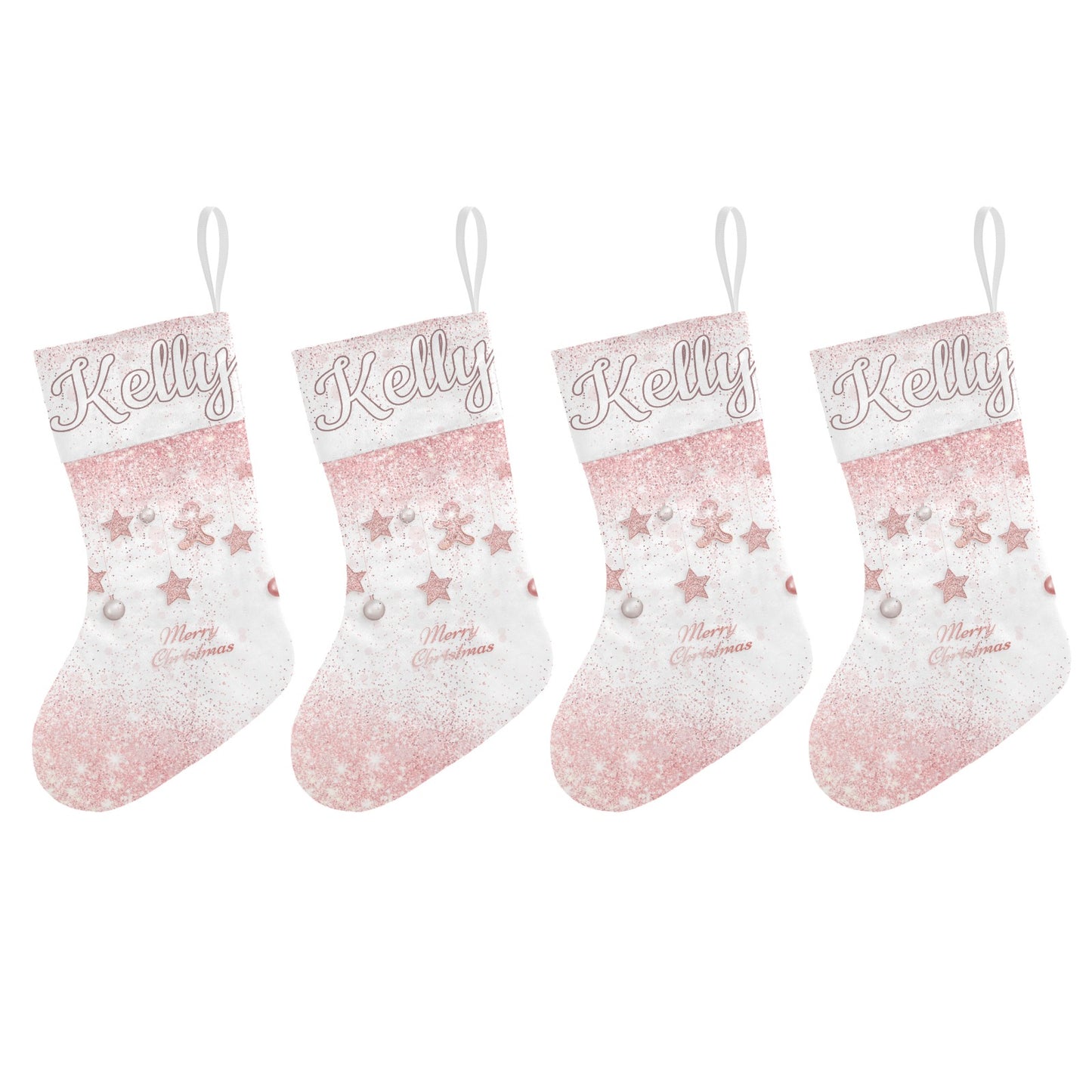 Cookie Christmas Stocking Custom Name Santa Socks Gift