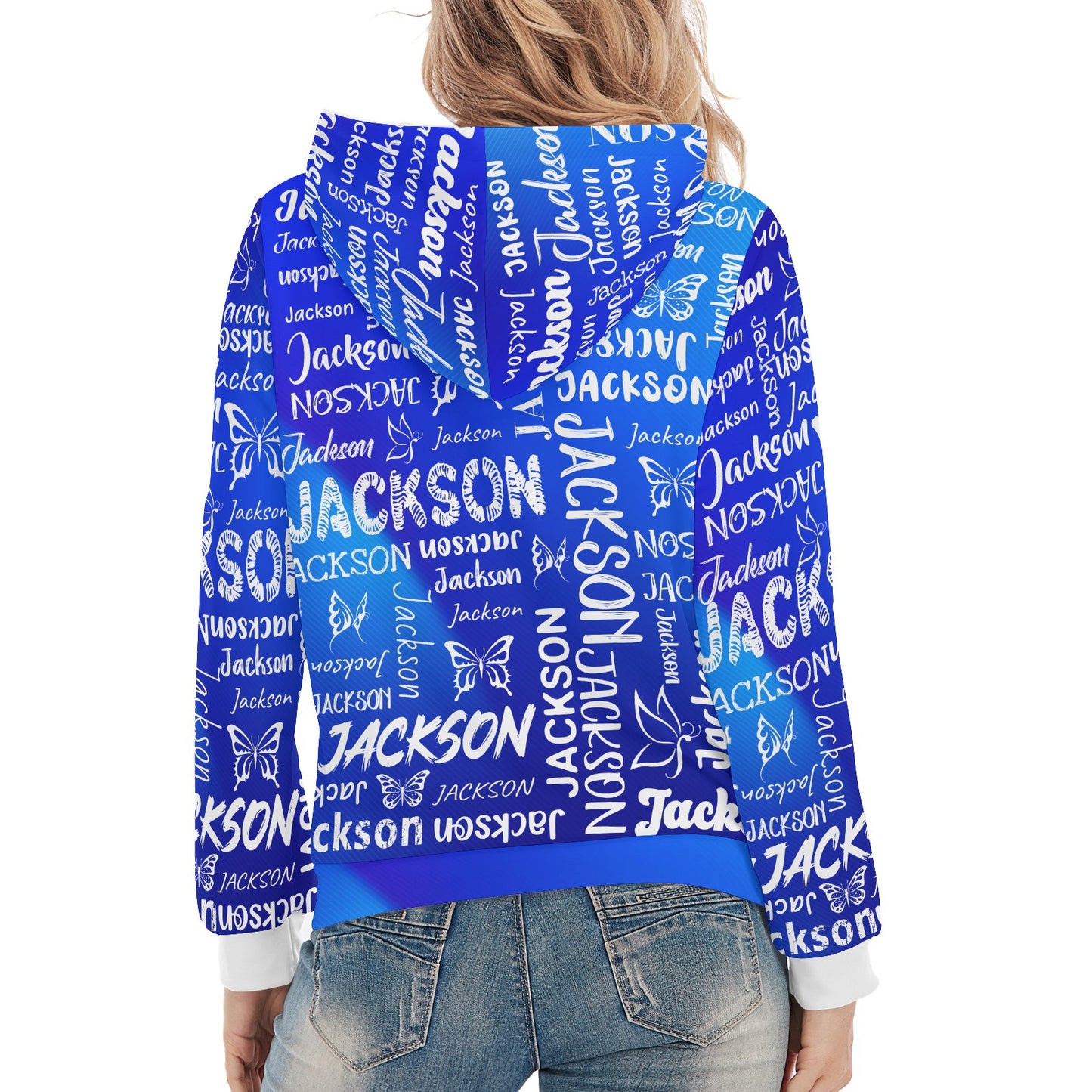 Blue Unisex Heavy Blend Hoodie Custom Hoodie Design Your Own Personalized Hoodies for Women