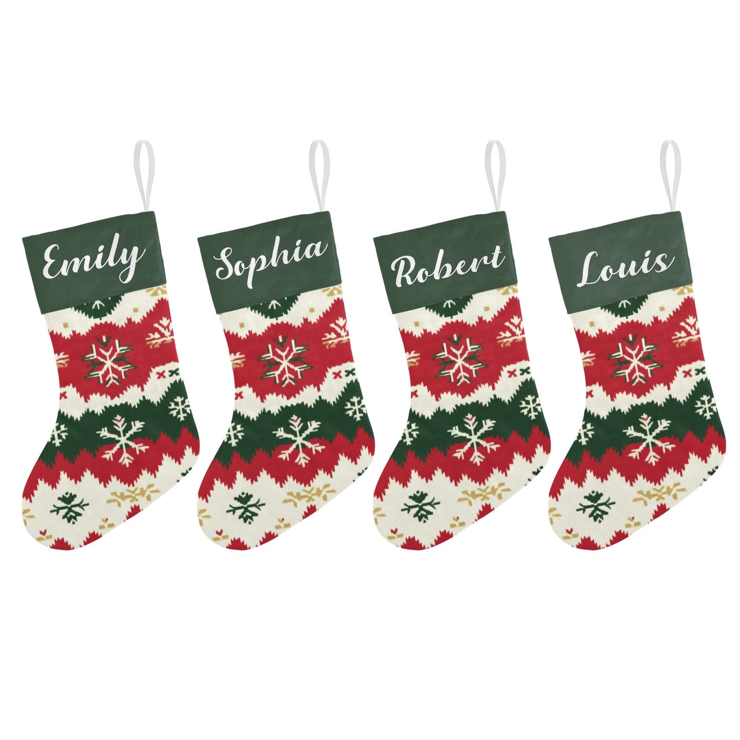 Snowflakes Christmas Stocking