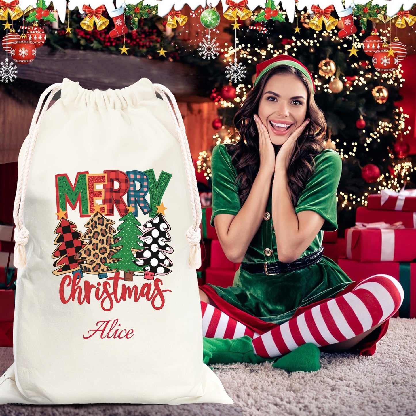 1 Christmas Gift Bag 2024 Christmas Best Gift for Children