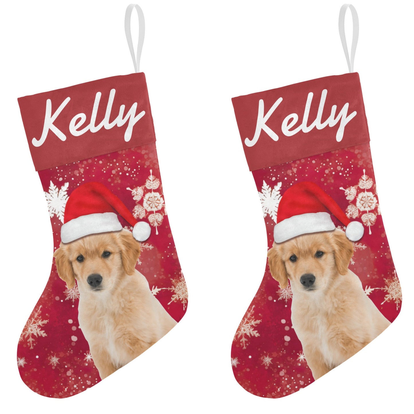 Gift Box Christmas Stocking Custom Name Santa Socks Gift