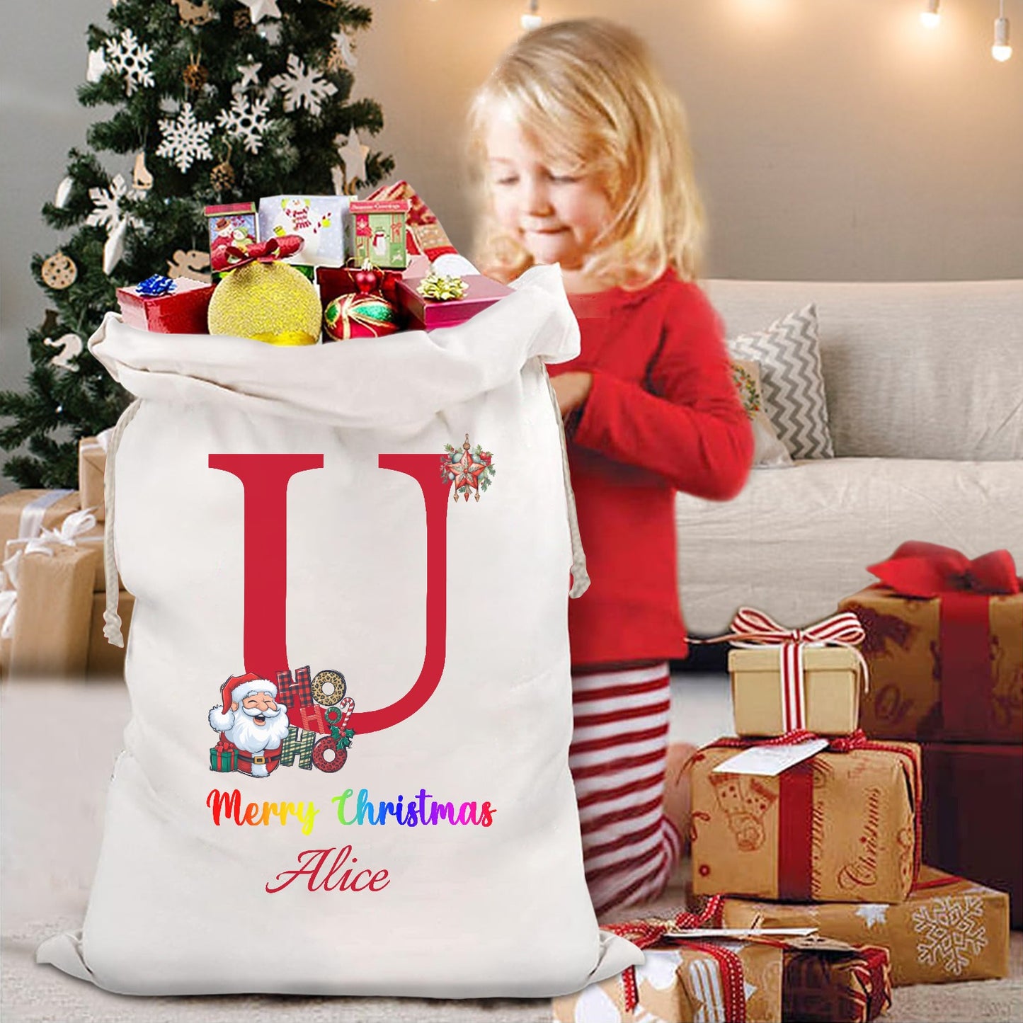 Christmas objects U Christmas Gift Bag 2024 Christmas Best Gift for Children