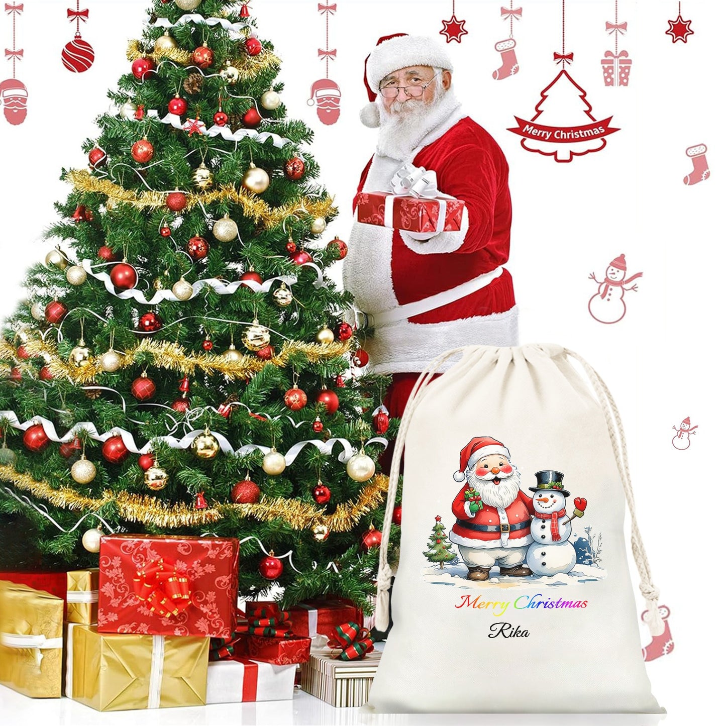 Artboard 1 Christmas Gift Bag 2024 Christmas Best Gift for Children
