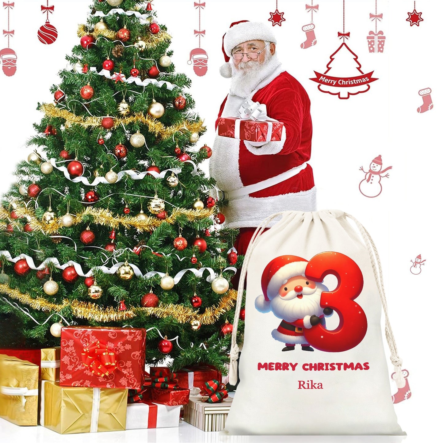 3 Christmas Gift Bag 2024 Christmas Best Gift for Children