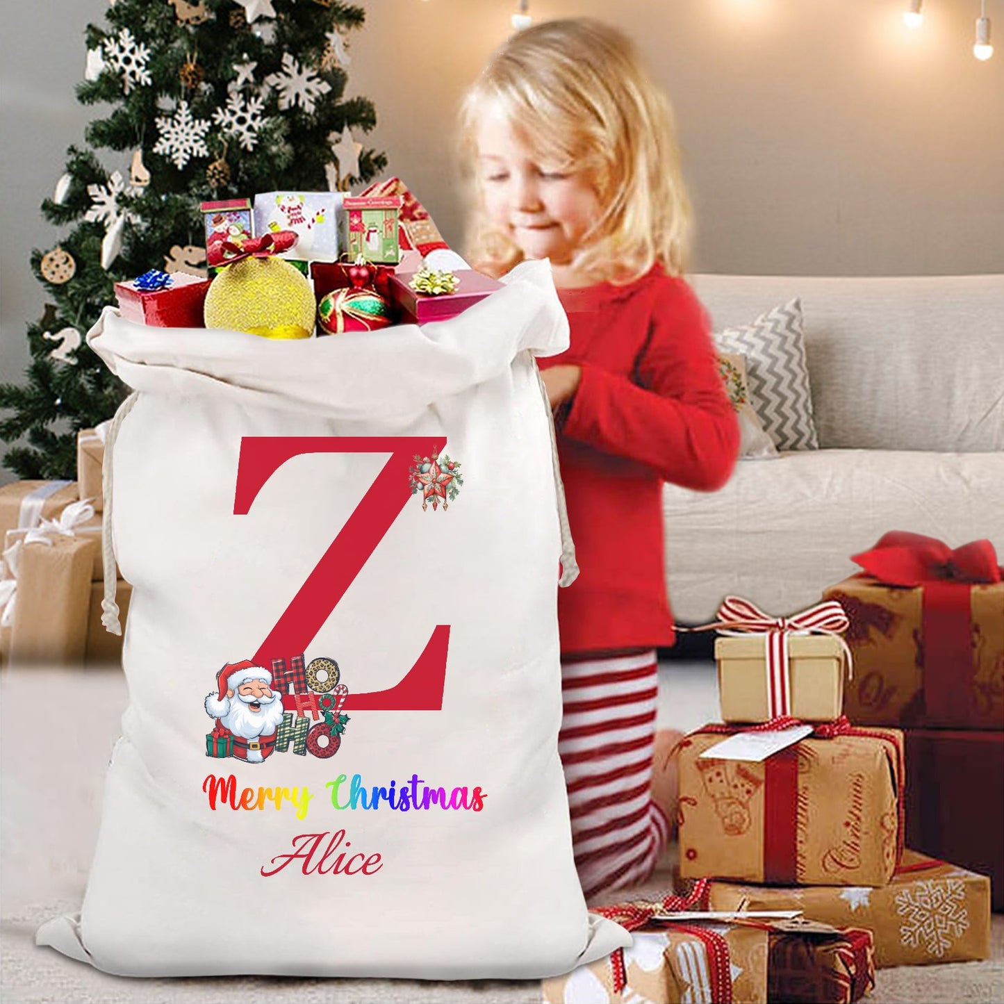 Christmas objects Z Christmas Gift Bag 2024 Christmas Best Gift for Children
