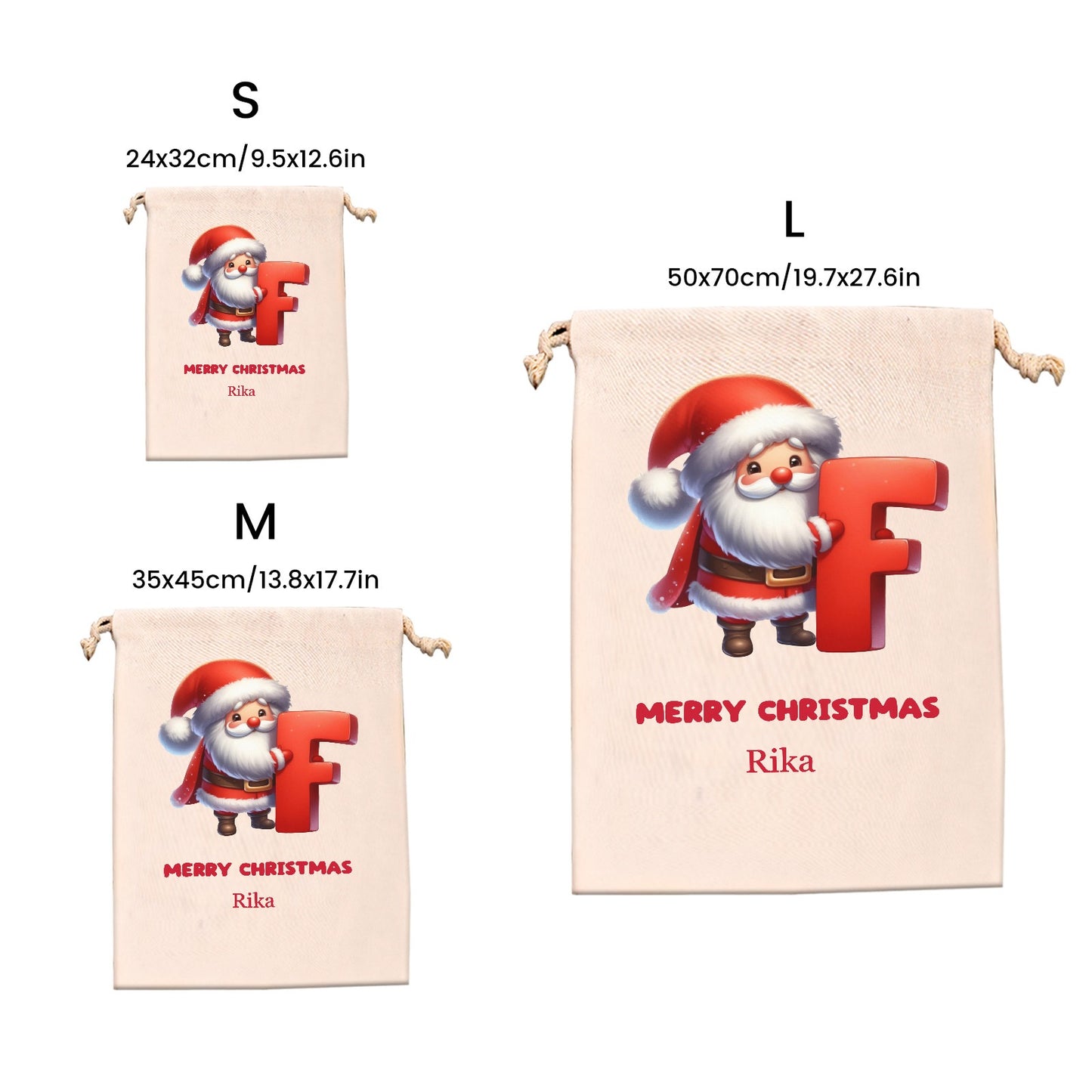 F Christmas Gift Bag 2024 Christmas Best Gift for Children