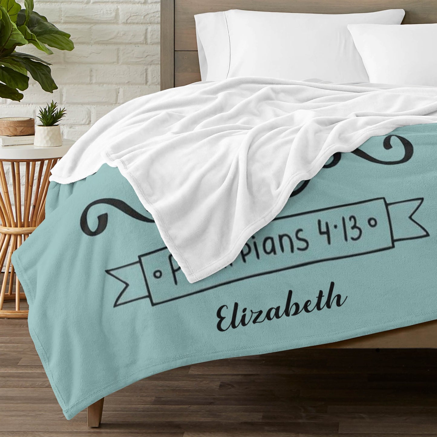 I Can Do Flannel Blanket Custom Name Blanket Gift for Men Women