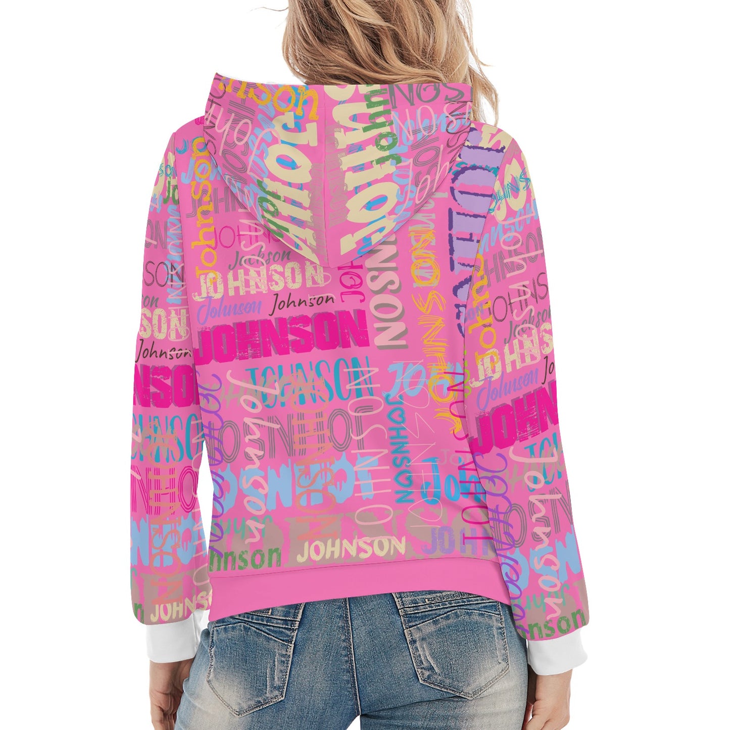 Pink Unisex Heavy Blend Hoodie Custom Hoodie Design Your Own Personalized Hoodies for Women