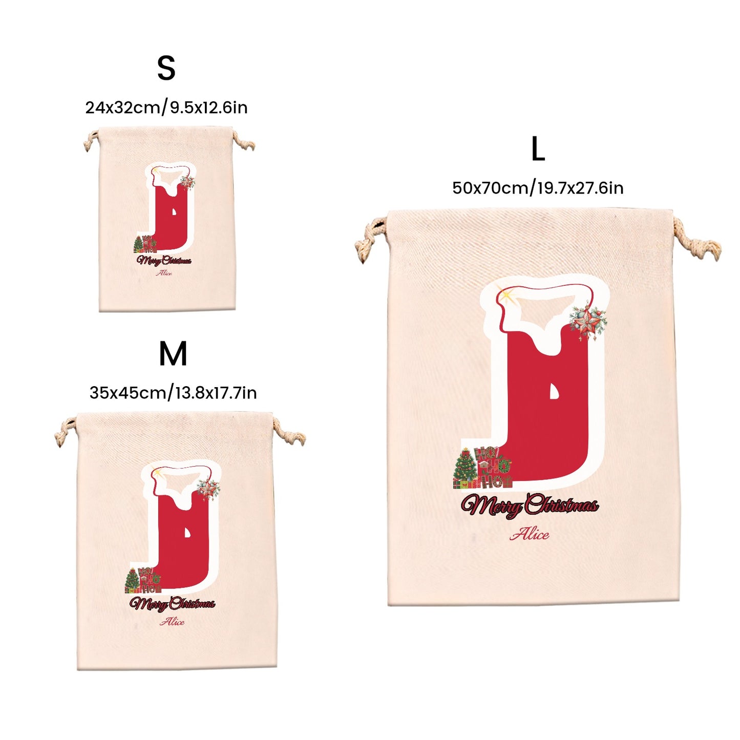 J Christmas Gift Bag 2024 Christmas Best Gift for Children