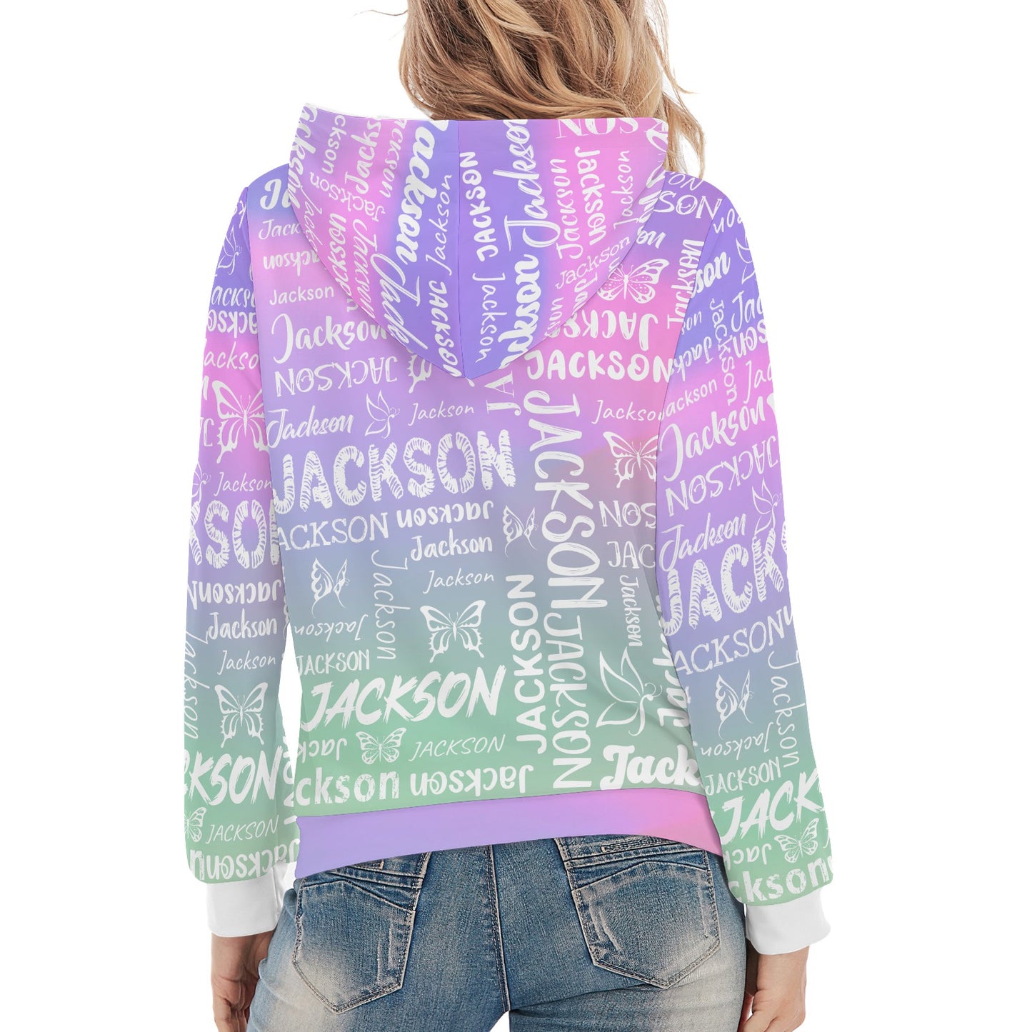 Purple Green Unisex Heavy Blend Hoodie Custom Hoodie Design Your Own Personalized Hoodies for Women
