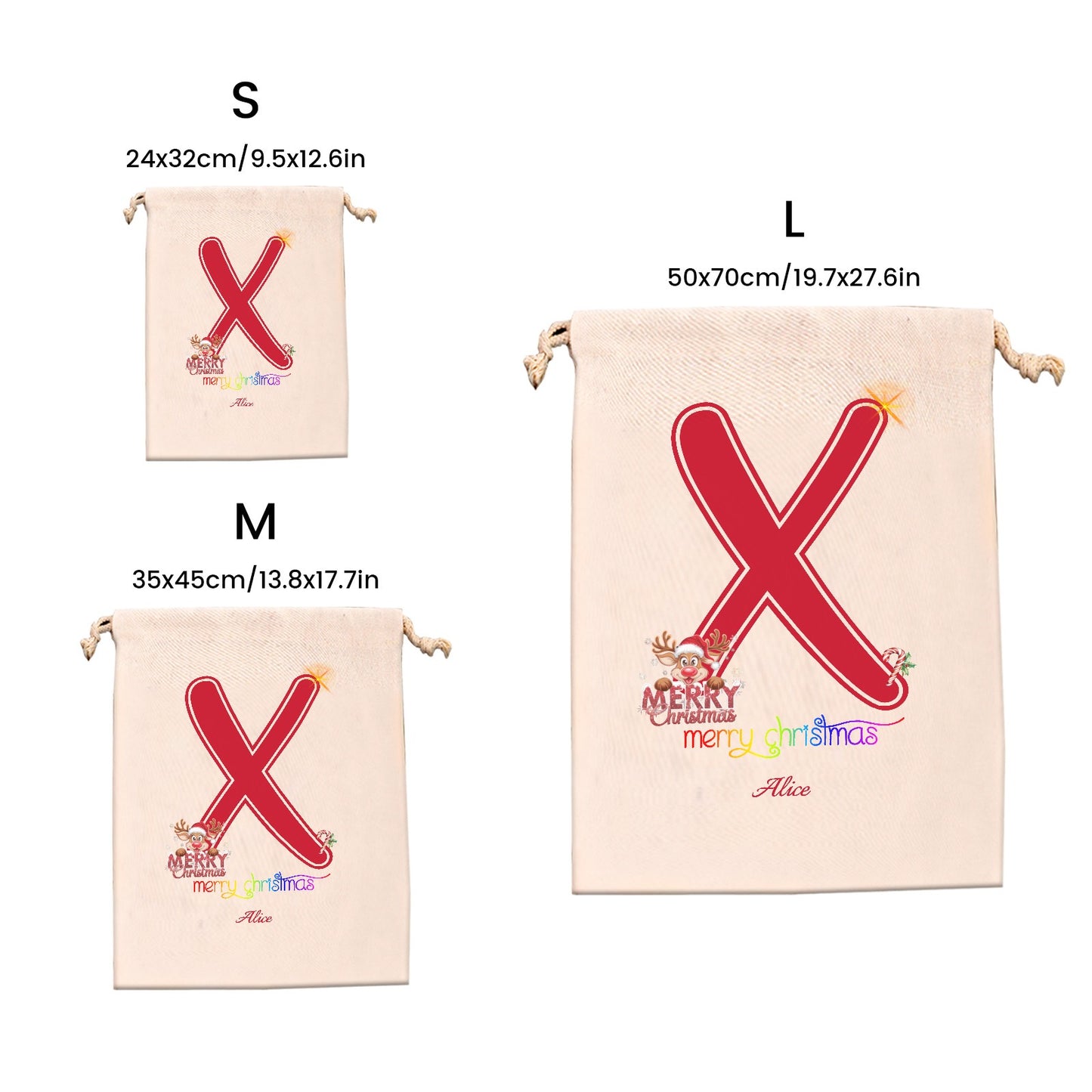 X2 Christmas Gift Bag 2024 Christmas Best Gift for Children