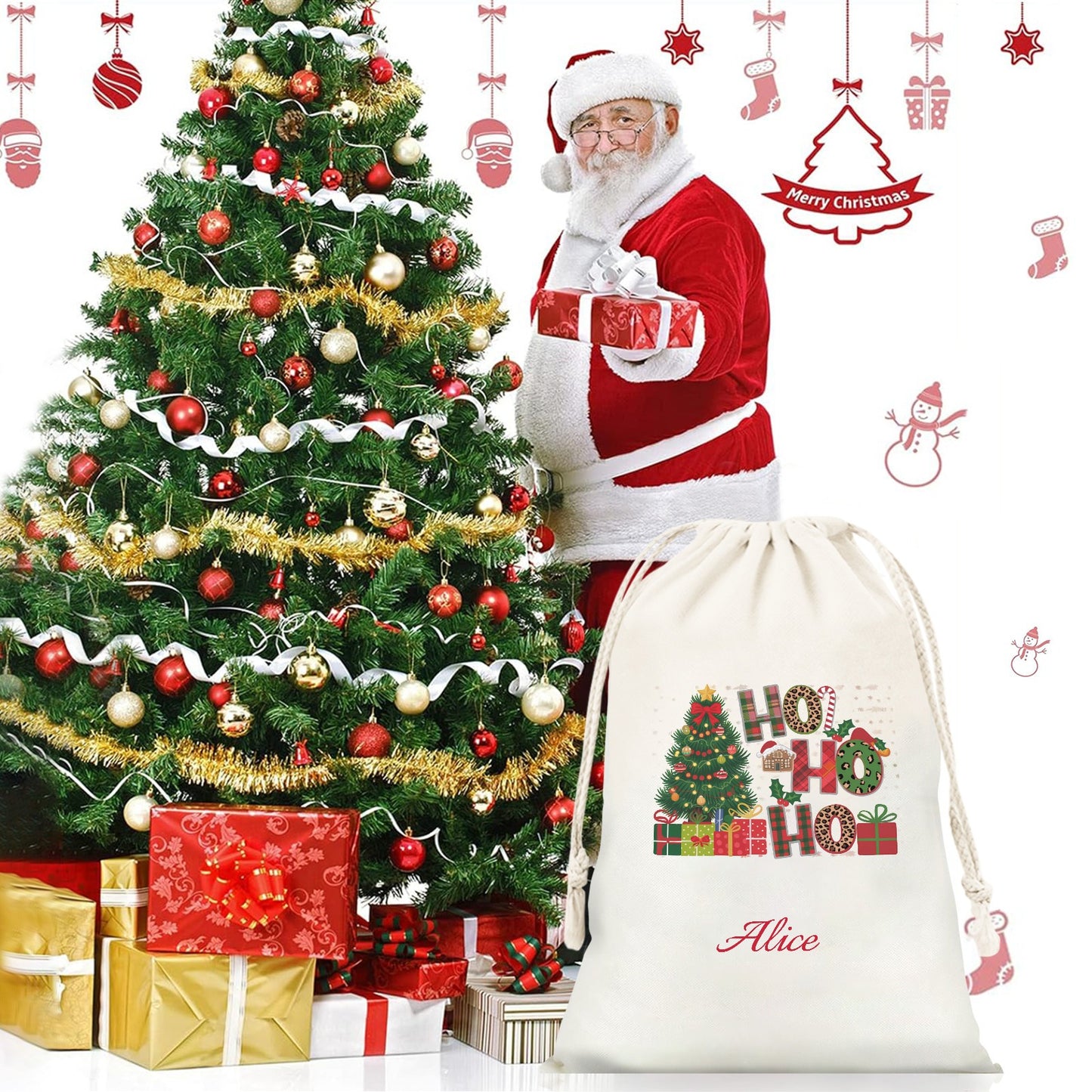4 Christmas Gift Bag 2024 Christmas Best Gift for Children
