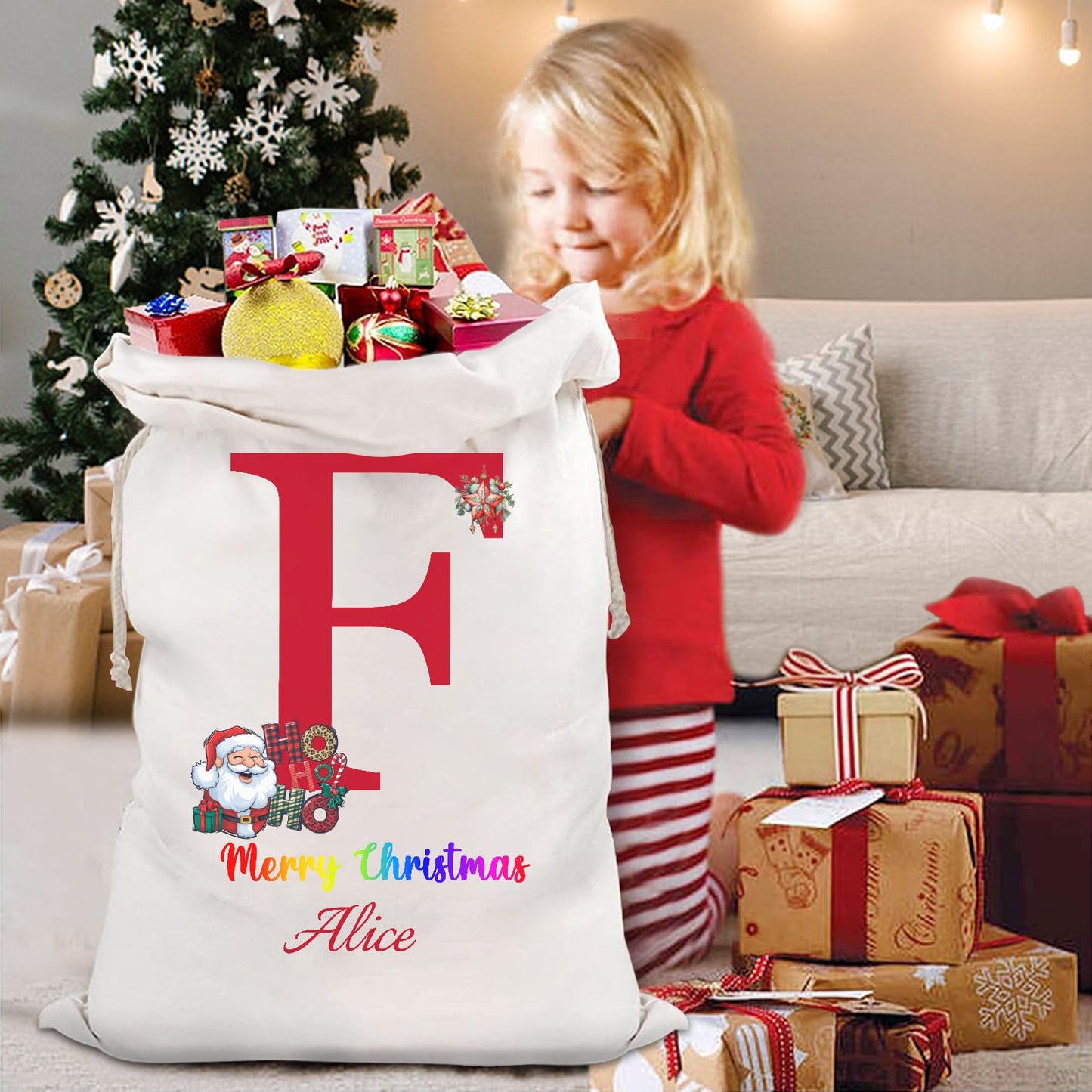 Christmas objects F Christmas Gift Bag 2024 Christmas Best Gift for Children