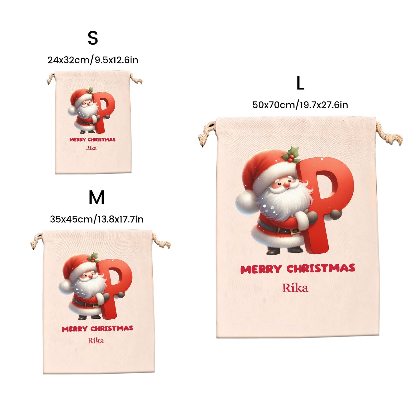 P Christmas Gift Bag 2024 Christmas Best Gift for Children