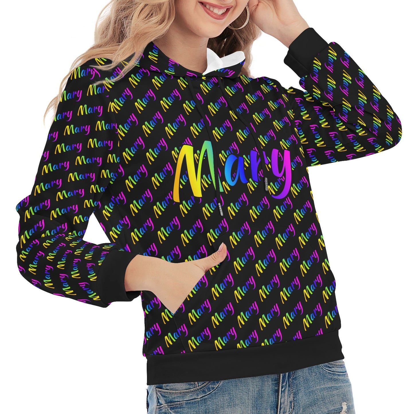 Black Unisex Heavy Blend Hoodie Custom Hoodie Design Your Own Personalized Hoodies for Women