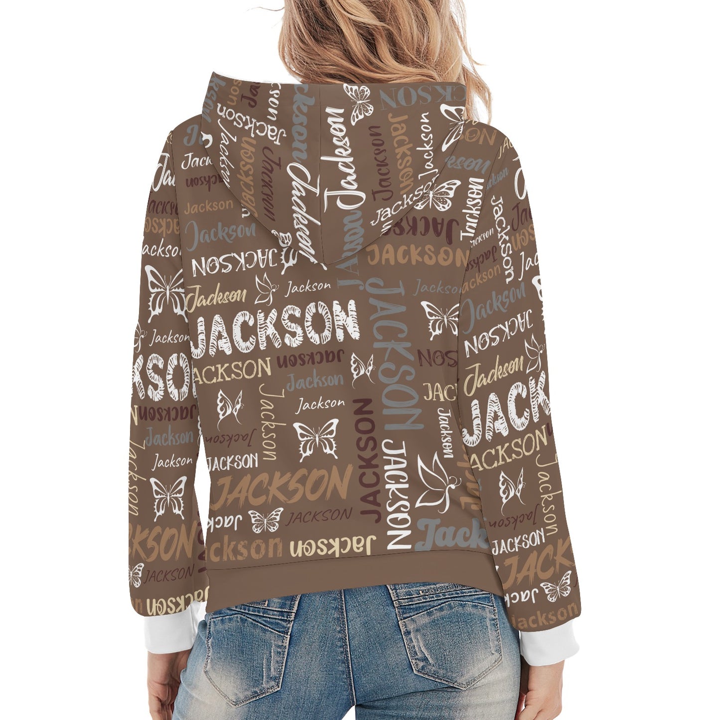 Brown Unisex Heavy Blend Hoodie Custom Hoodie Design Your Own Personalized Hoodies for Women