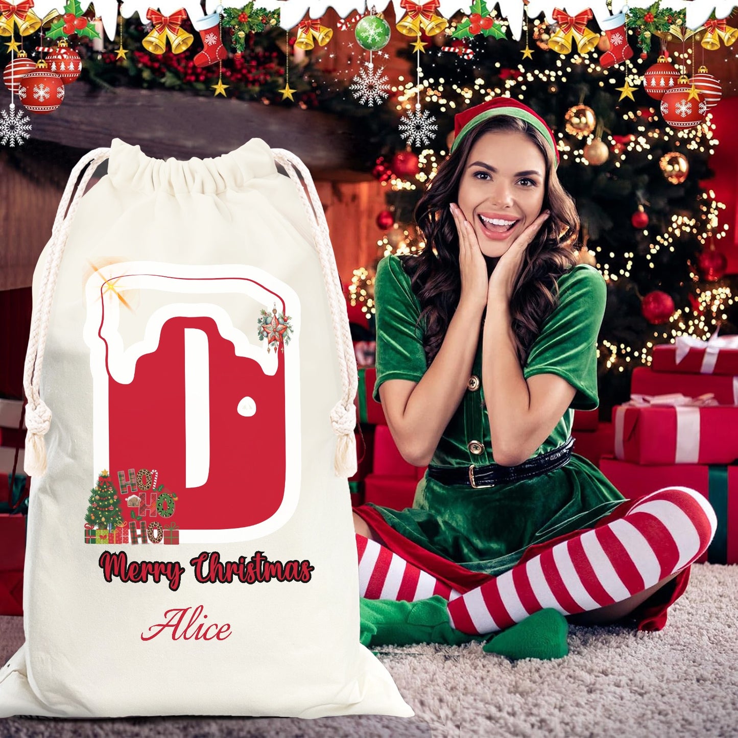 D1 Christmas Gift Bag 2024 Christmas Best Gift for Children