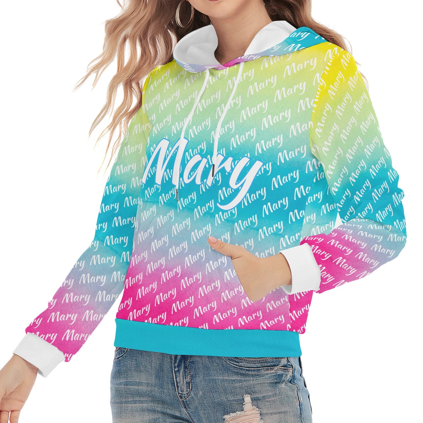 Rainbow Unisex Heavy Blend Hoodie Custom Hoodie Design Your Own Personalized Hoodies for Women