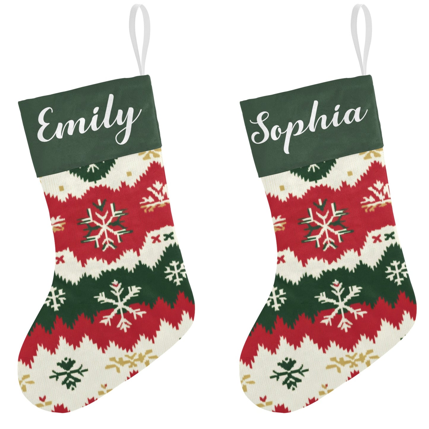 Snowflakes Christmas Stocking