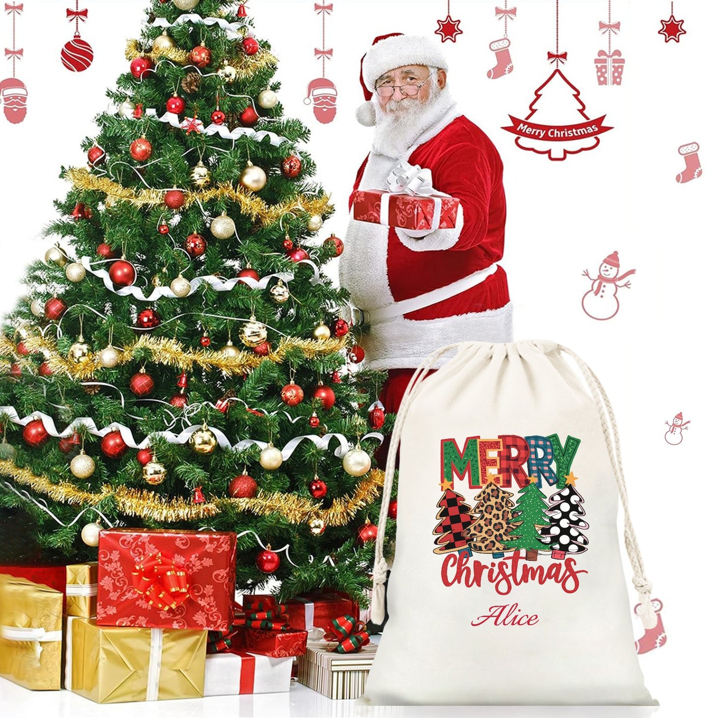 1 Christmas Gift Bag 2024 Christmas Best Gift for Children