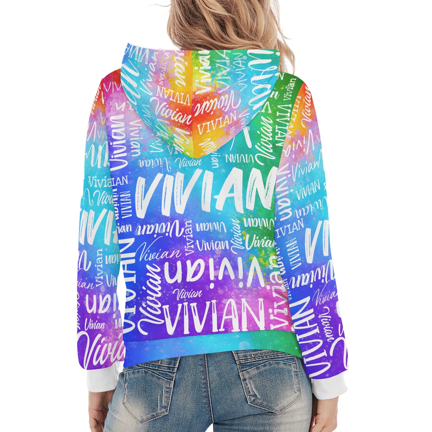 Colorful Unisex Heavy Blend Hoodie Customized Hooded Sweatshirt with Name Women and Girl