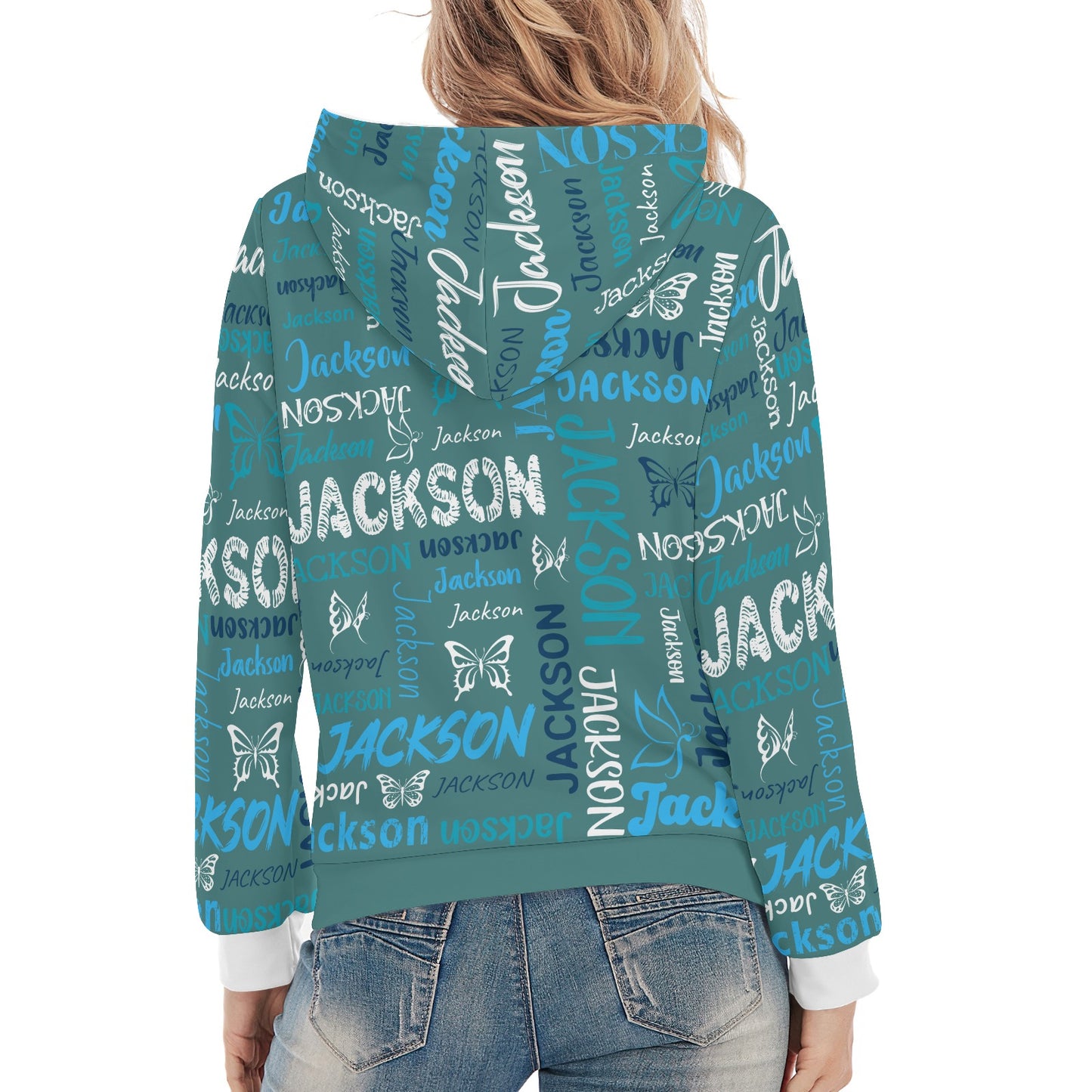 Blue Unisex Heavy Blend Hoodie Custom Hoodie Design Your Own Personalized Hoodies for Women