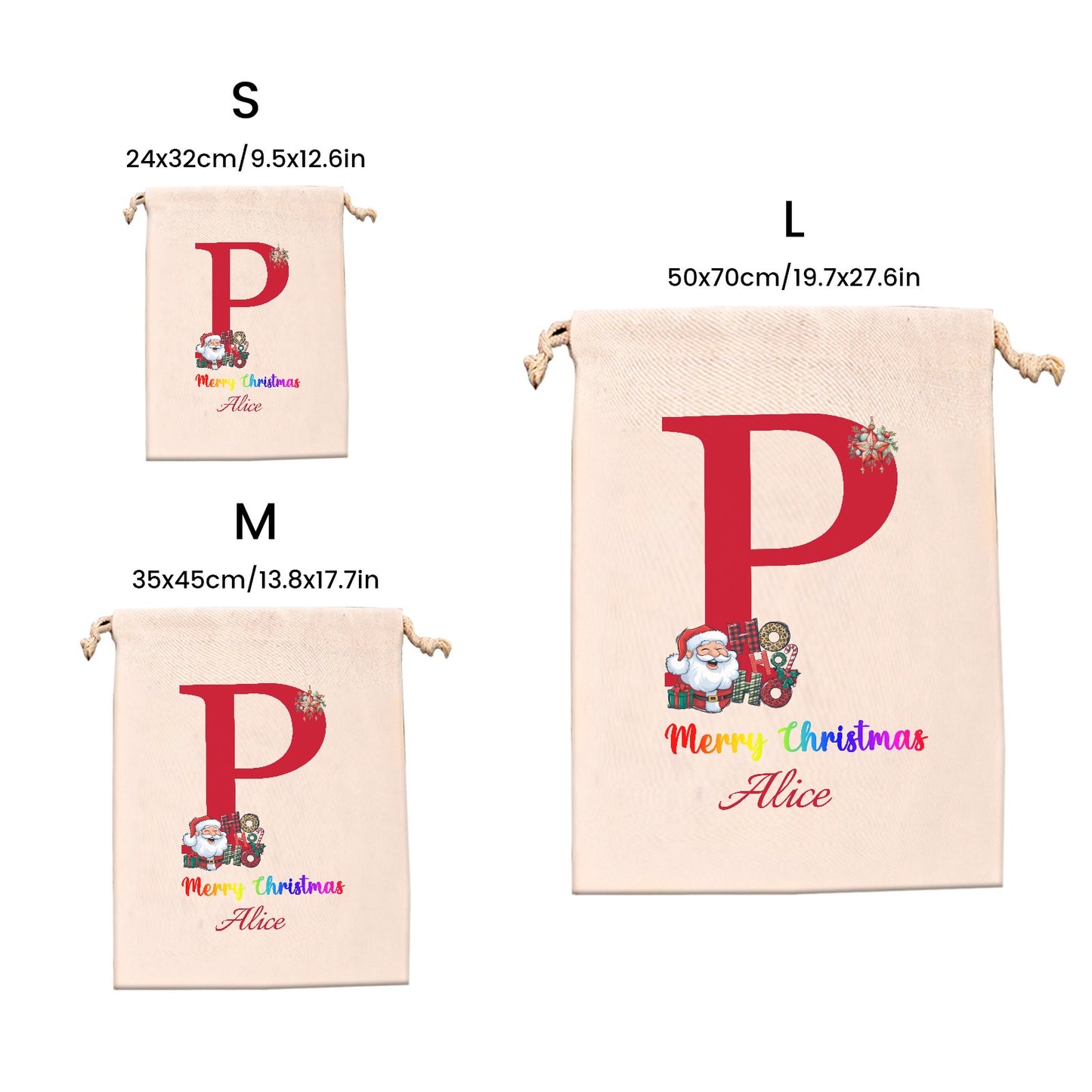 Christmas objects P Christmas Gift Bag 2024 Christmas Best Gift for Children