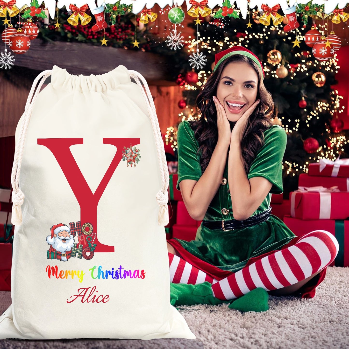 Christmas objects Y Christmas Gift Bag 2024 Christmas Best Gift for Children