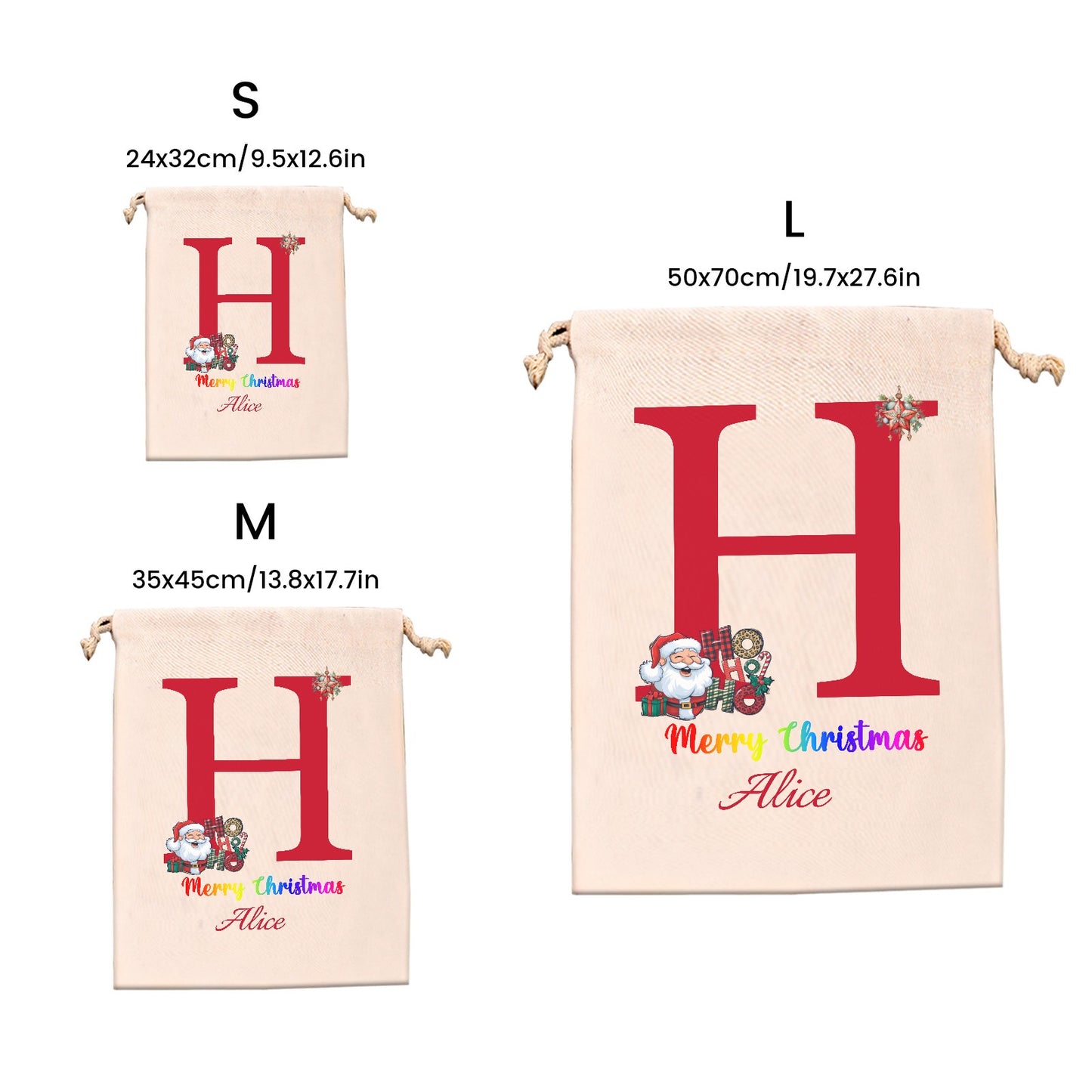 Christmas objects H Christmas Gift Bag 2024 Christmas Best Gift for Children