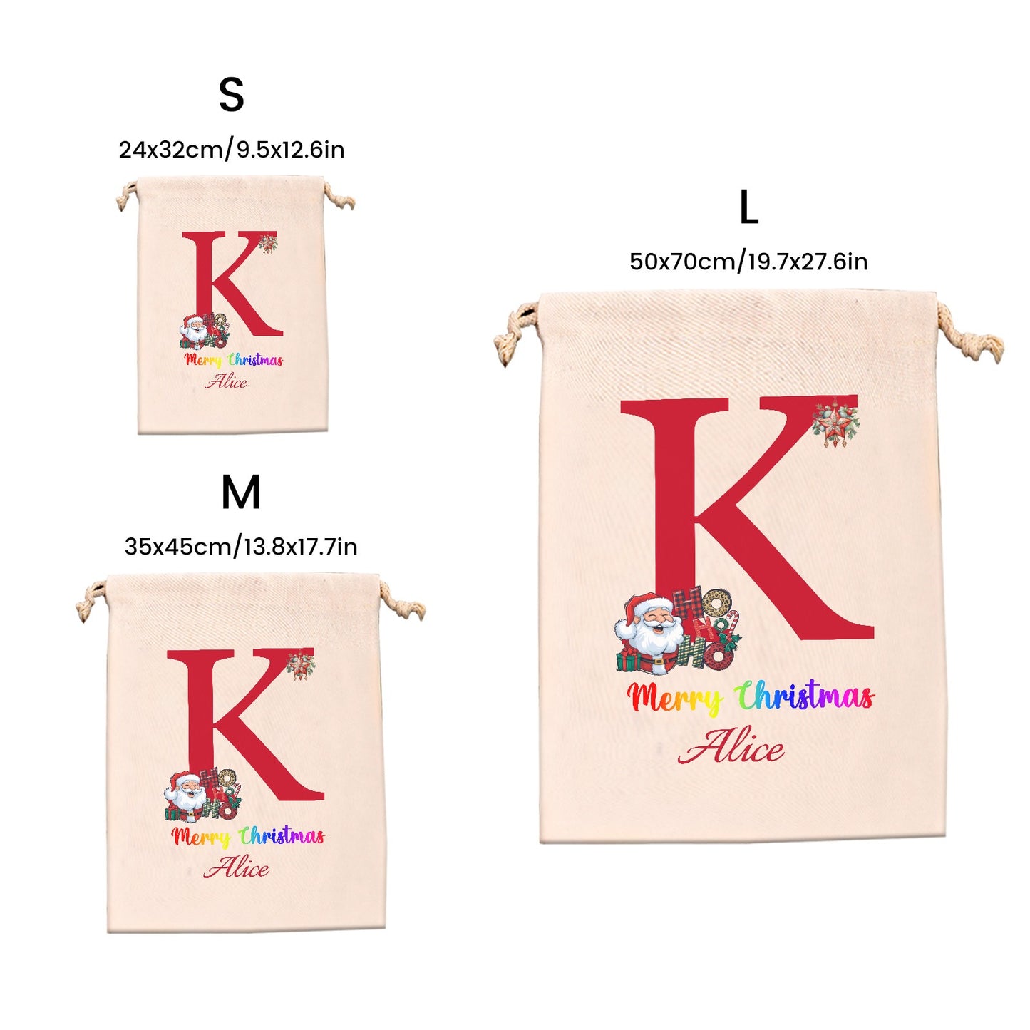 Christmas objects K Christmas Gift Bag 2024 Christmas Best Gift for Children