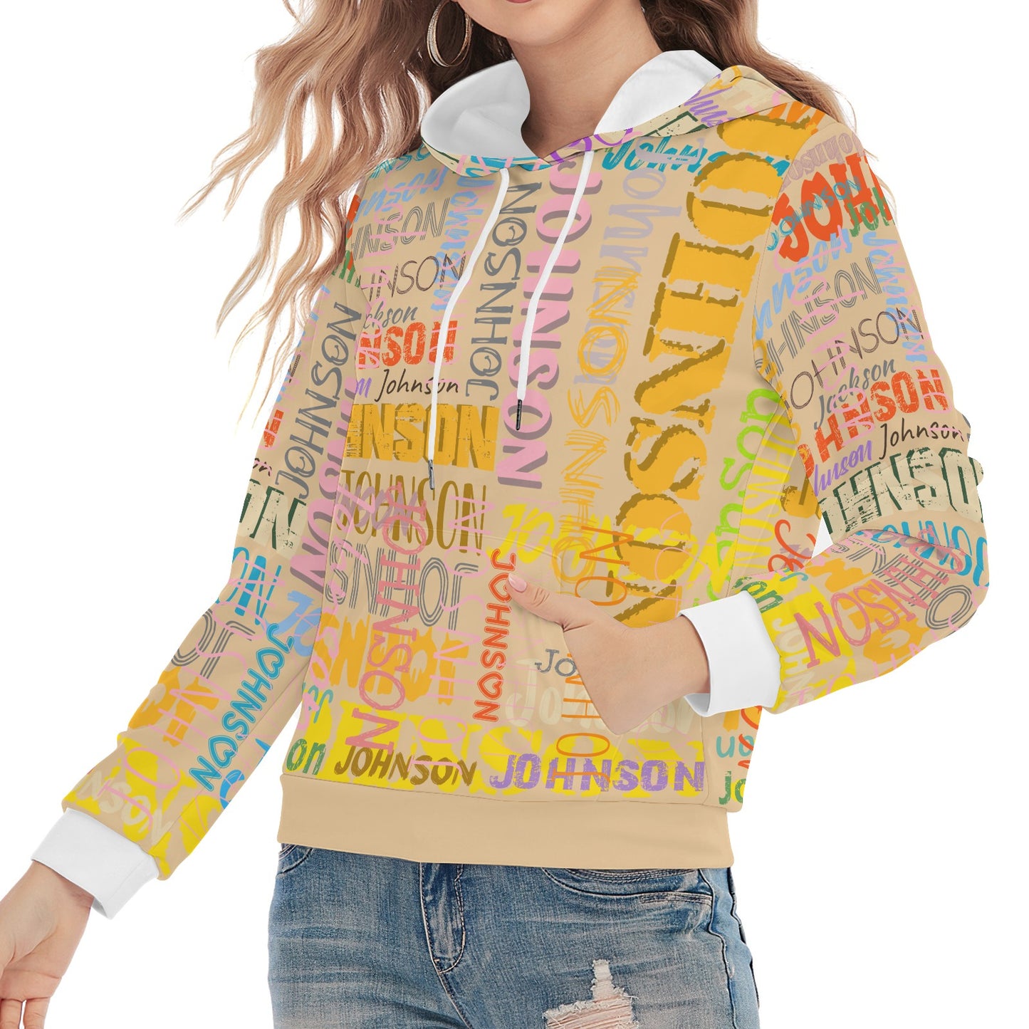 Light Yellow Unisex Heavy Blend Hoodie Custom Hoodie Design Your Own Personalized Hoodies for Women