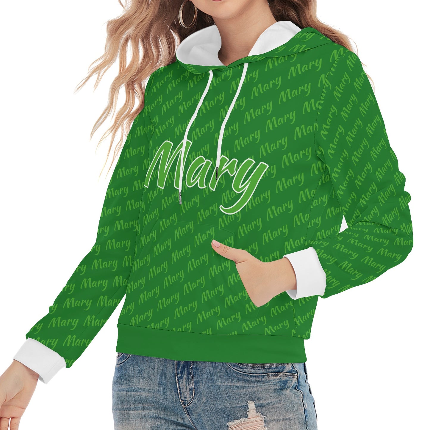Green Unisex Heavy Blend Hoodie Custom Hoodie Design Your Own Personalized Hoodies for Women