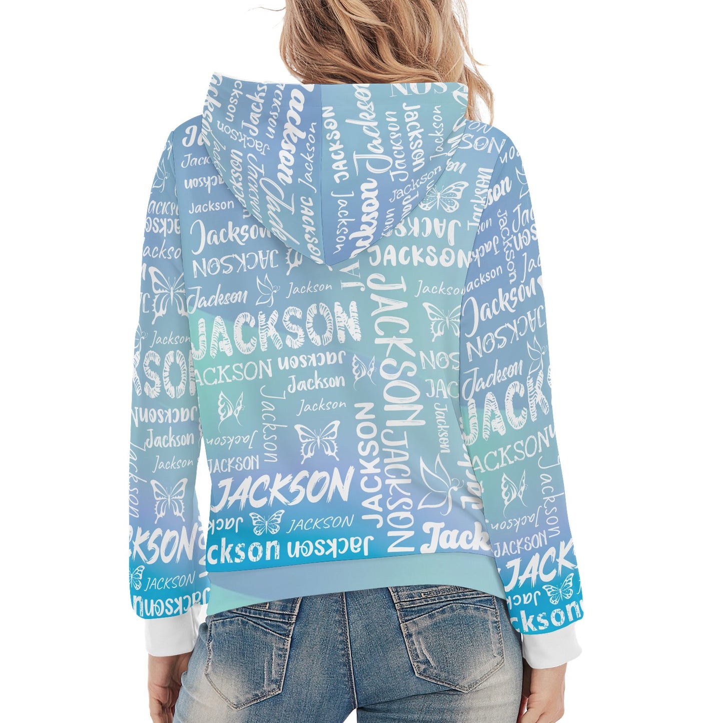 Blue Unisex Heavy Blend Hoodie Custom Hoodie Design Your Own Personalized Hoodies for Women