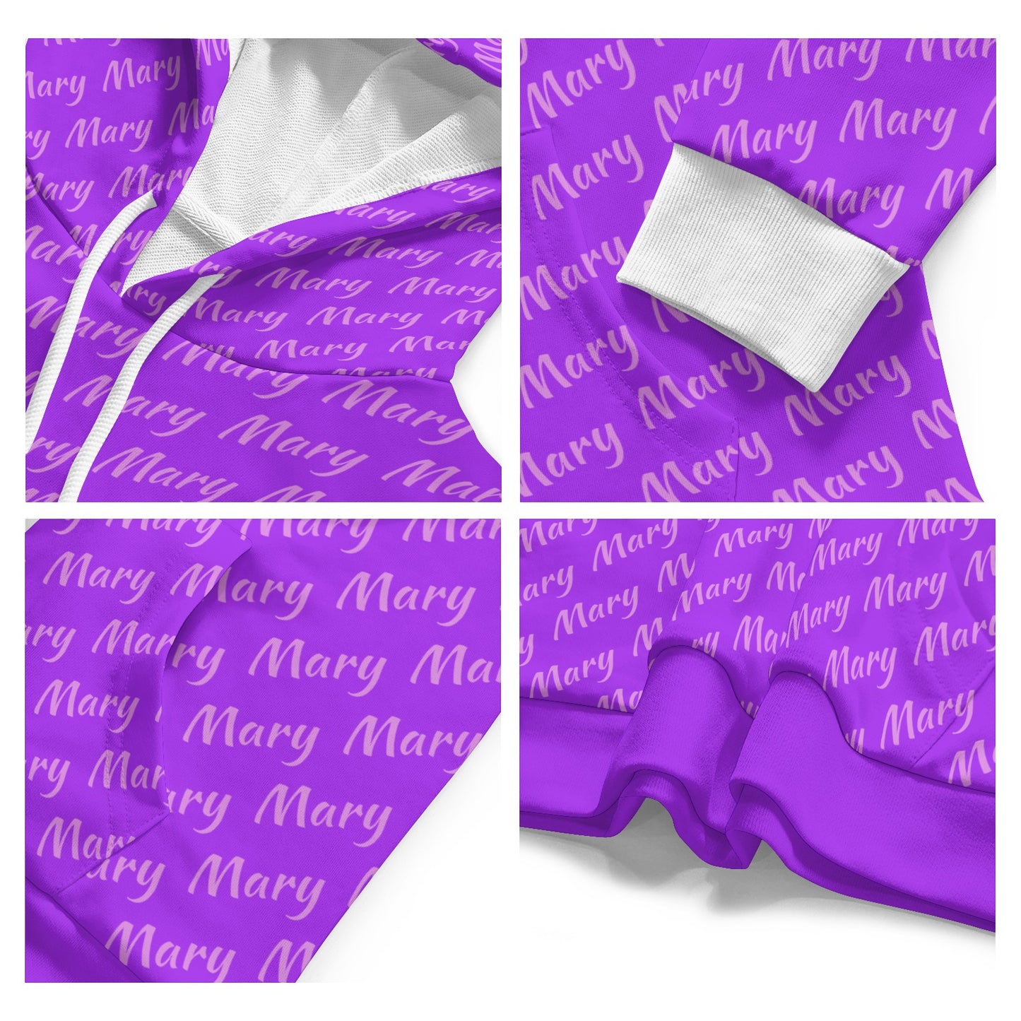 Purple Unisex Heavy Blend Hoodie Custom Hoodie Design Your Own Personalized Hoodies for Women