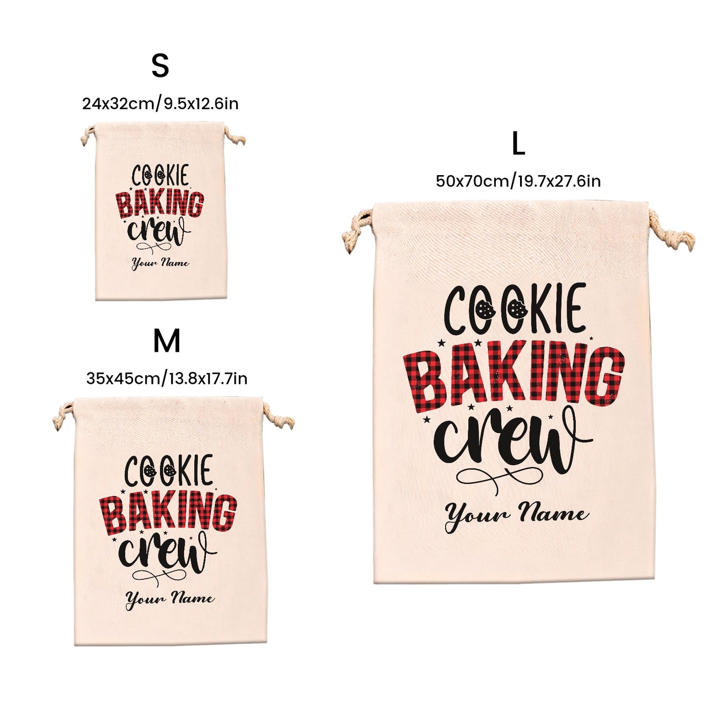 Christmas Christmas Gift Bag Custom Santa Gift Bags your Name