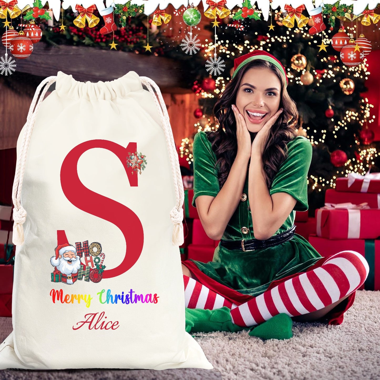 Christmas objects S Christmas Gift Bag 2024 Christmas Best Gift for Children