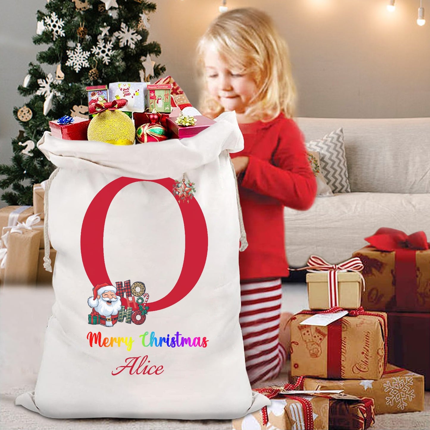 Christmas objects O Christmas Gift Bag 2024 Christmas Best Gift for Children