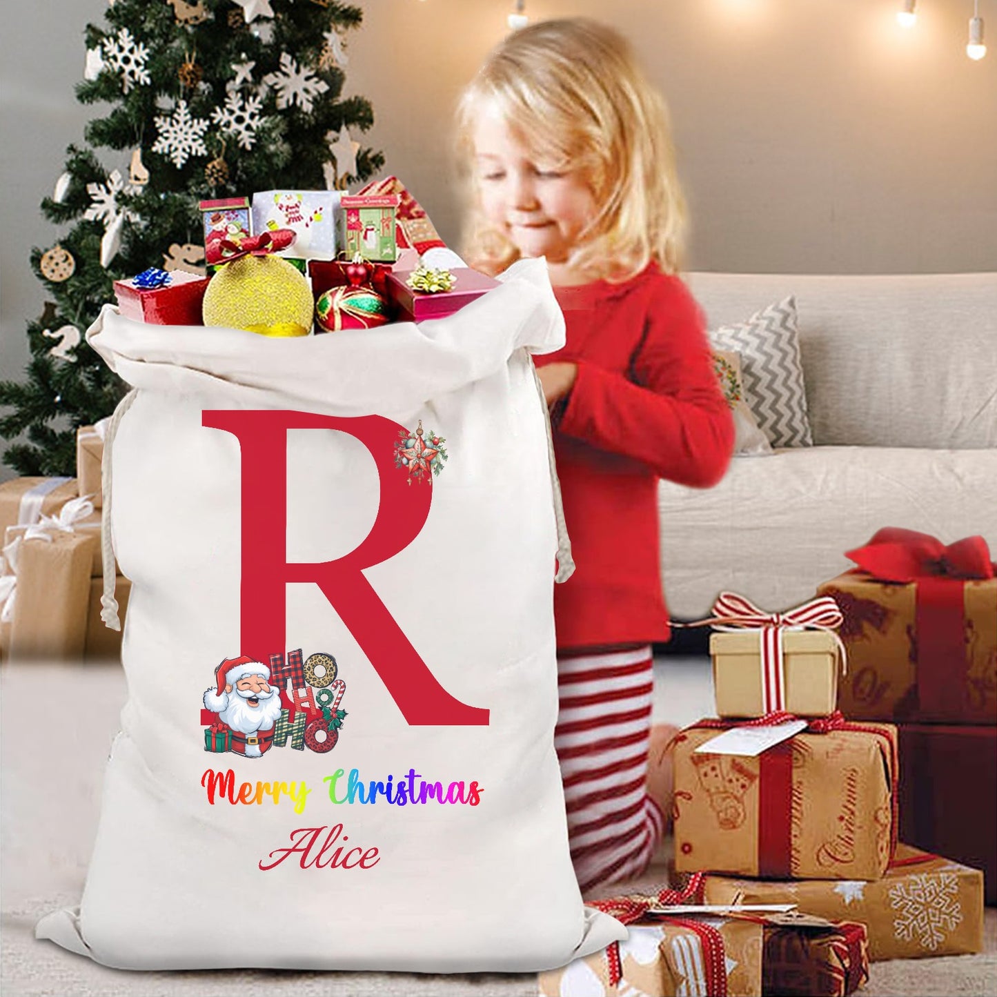 Christmas objects R Christmas Gift Bag 2024 Christmas Best Gift for Children