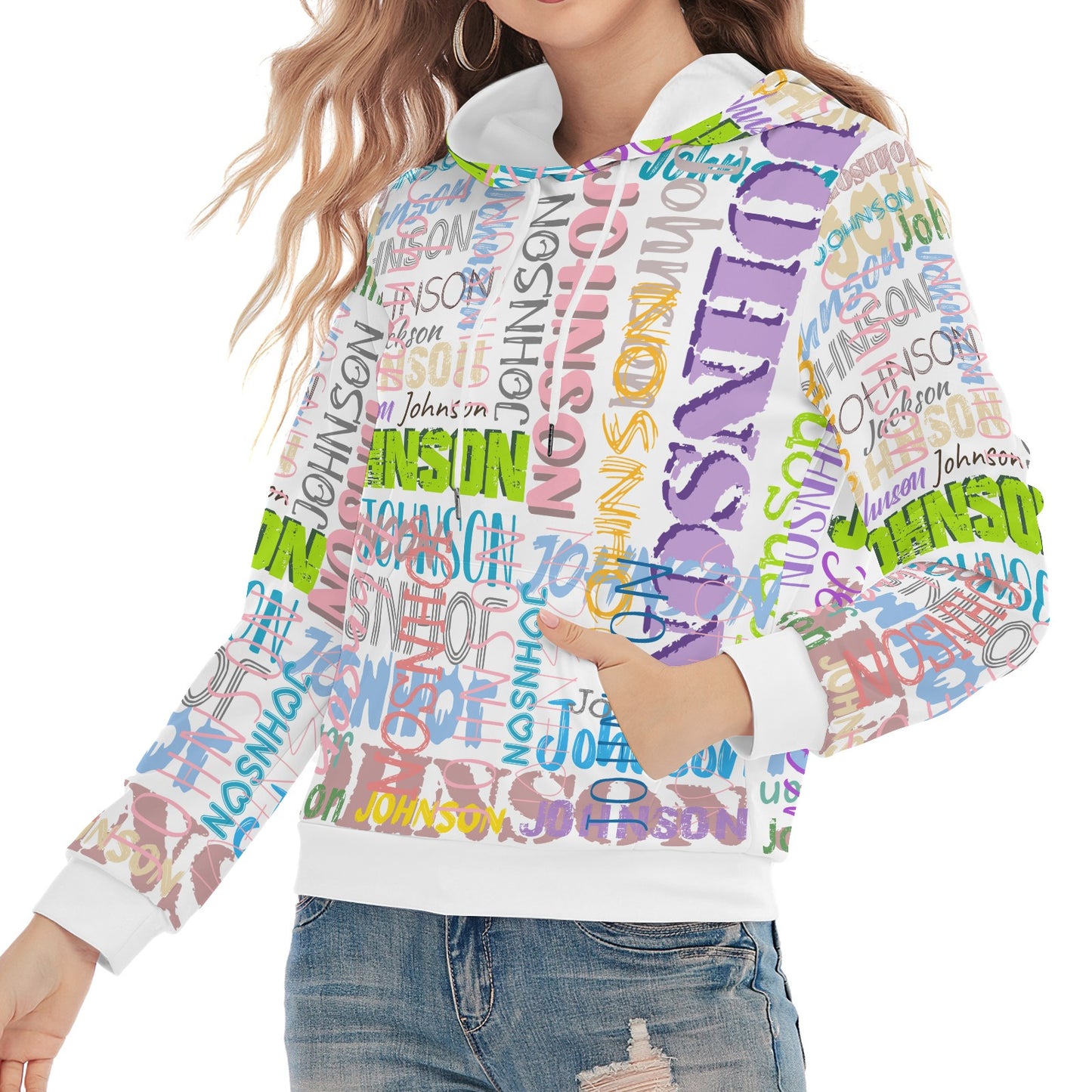 White Unisex Heavy Blend Hoodie Custom Hoodie Design Your Own Personalized Hoodies for Women