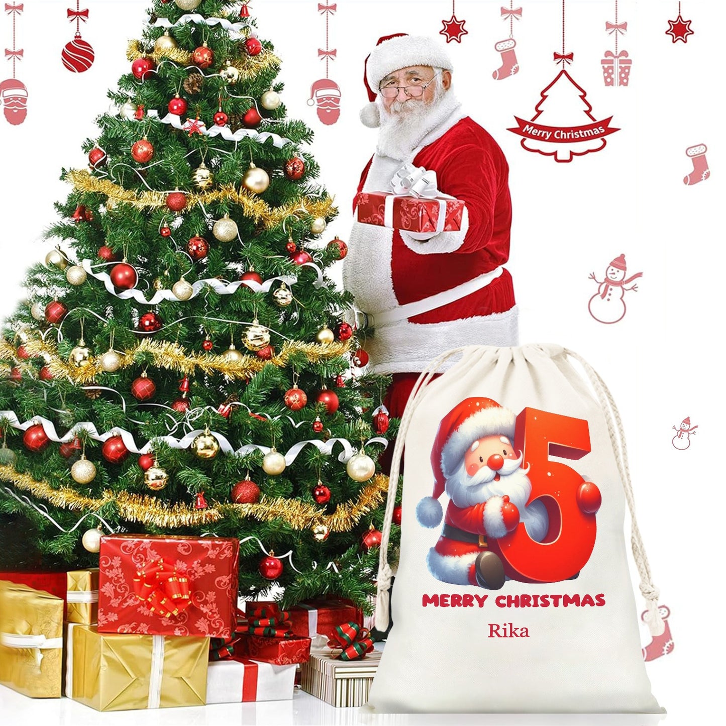 5 Christmas Gift Bag 2024 Christmas Best Gift for Children