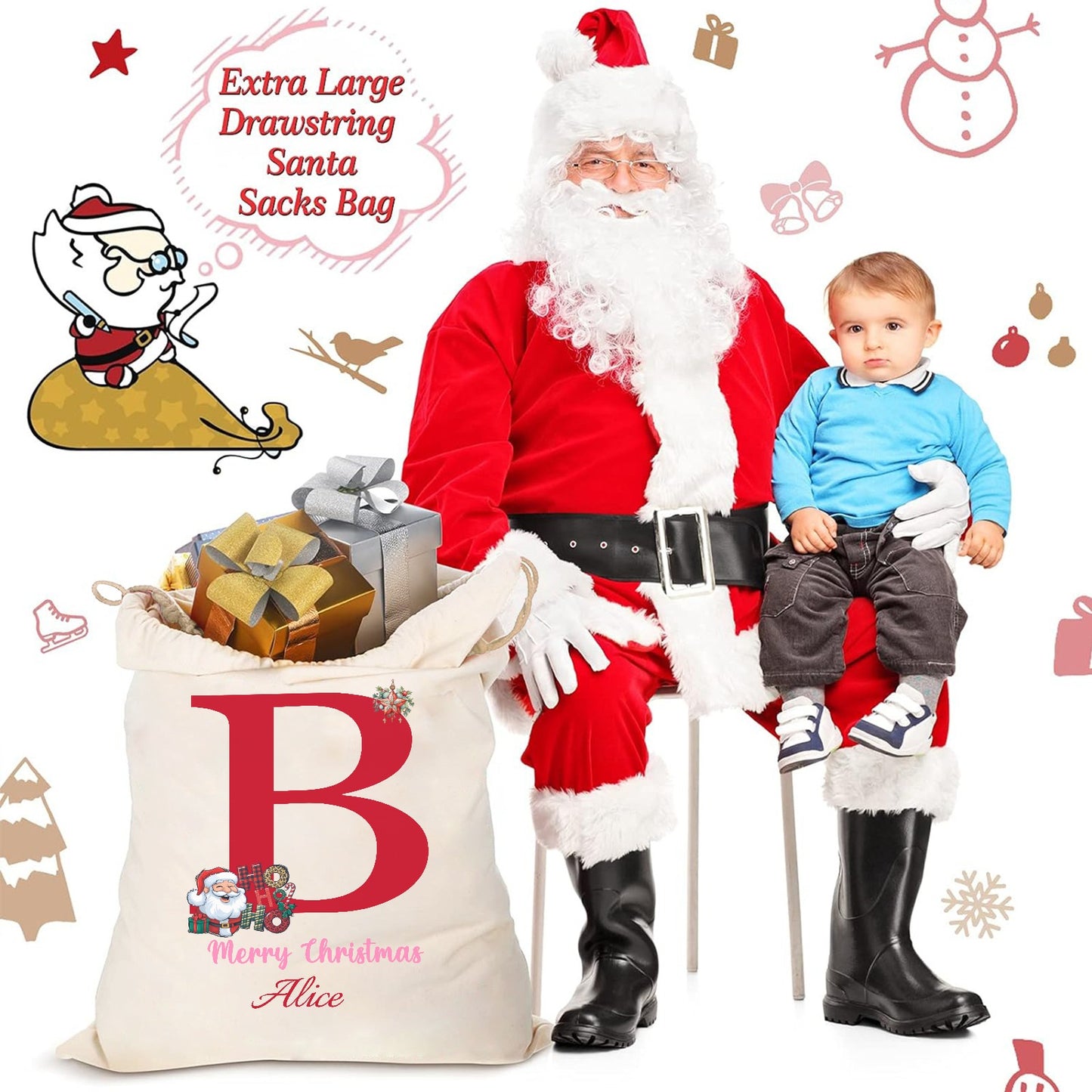 Christmas objects B Christmas Gift Bag 2024 Christmas Best Gift for Children