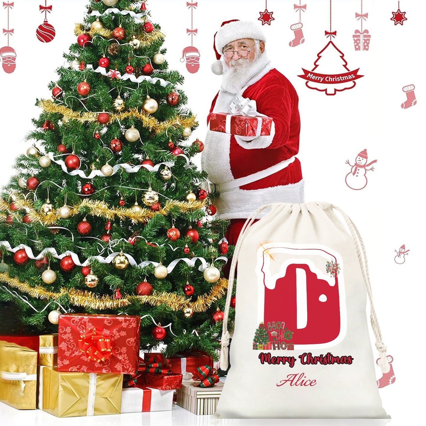 D1 Christmas Gift Bag 2024 Christmas Best Gift for Children