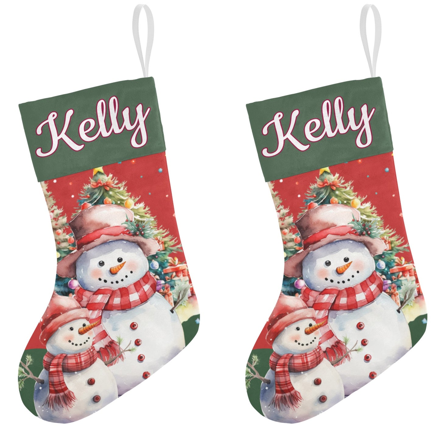 Ball Christmas Stocking Custom Name Santa Socks Gift