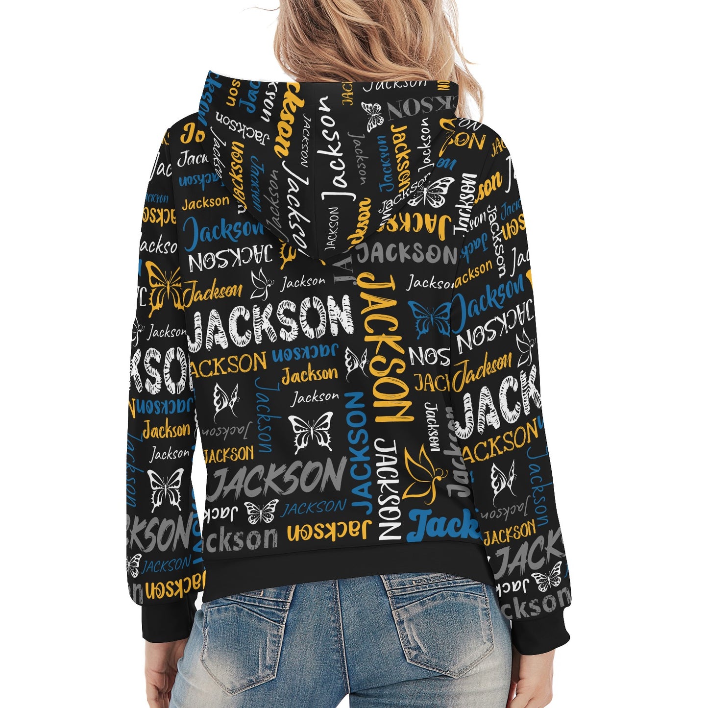 Black Unisex Heavy Blend Hoodie Custom Hoodie Design Your Own Personalized Hoodies for Women